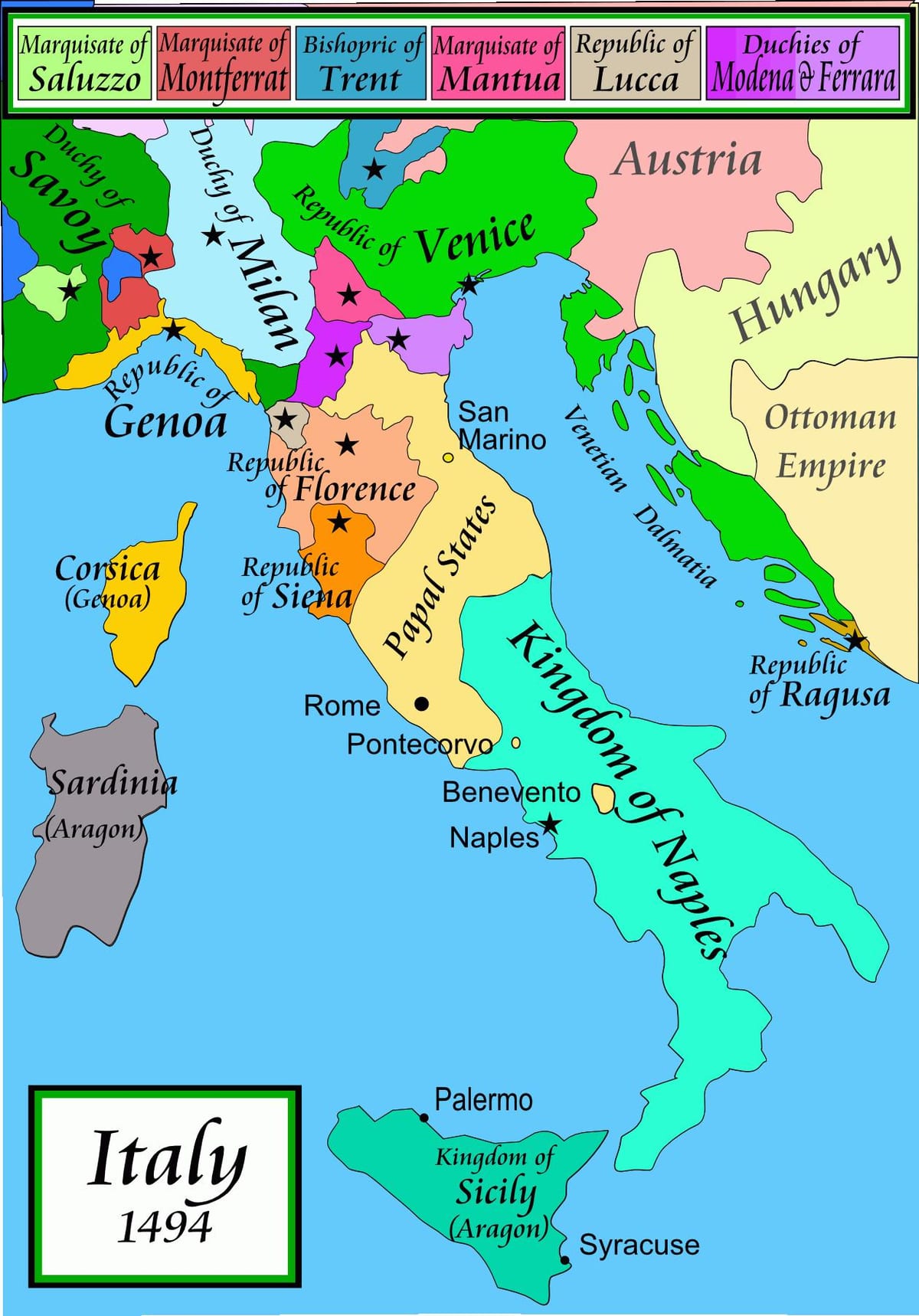 mapa del ducado