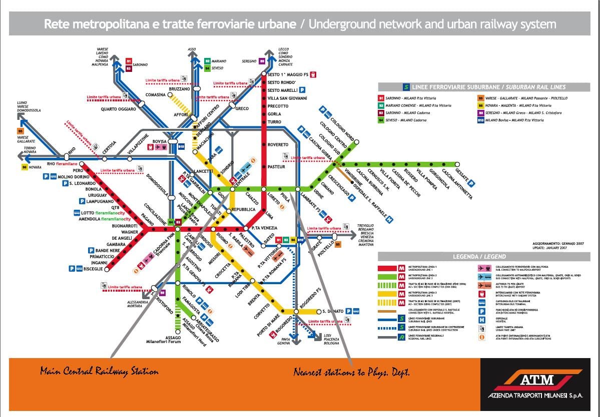 mapa de milano centrale tren a la estación de