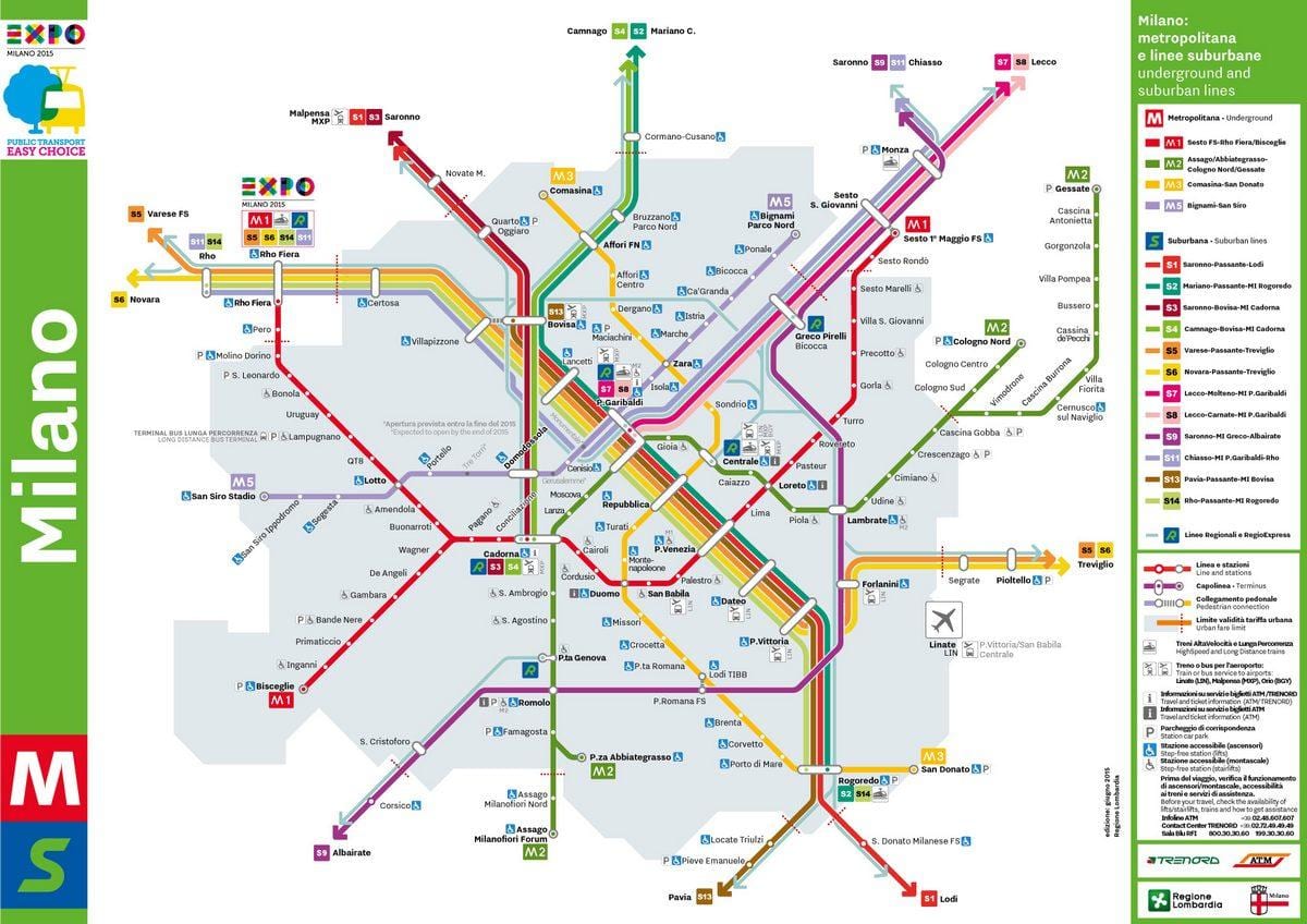 milano centrale station mapa