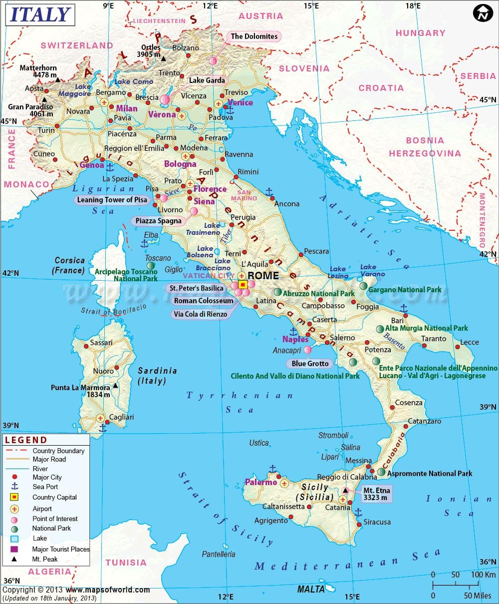 mapa de milán y alrededores