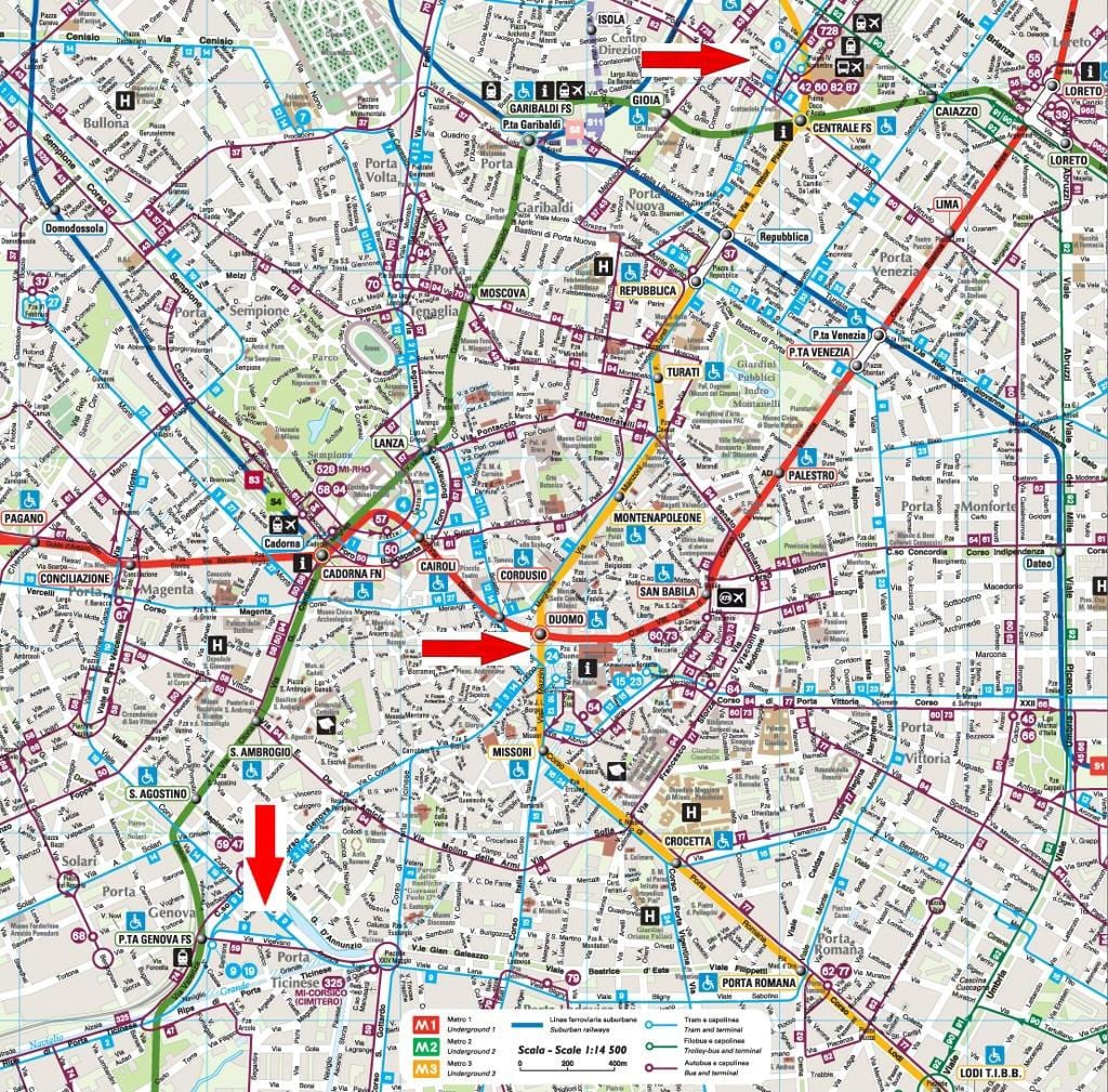 milano navigli mapa