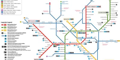 Mapa de lampugnano la estación de autobuses de milán
