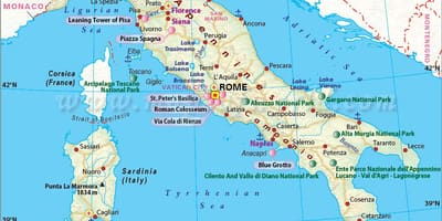 Mapa de milán y alrededores
