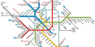 Milano tubo mapa