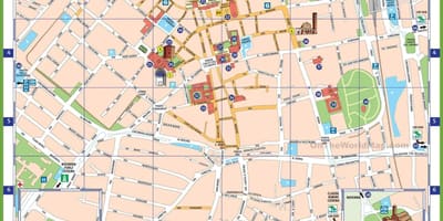Milán, italia atracciones mapa