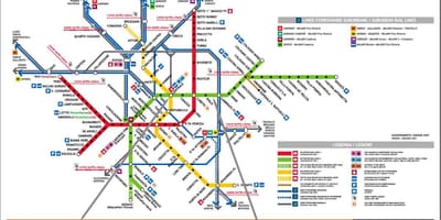 Milano centrale railway station mapa