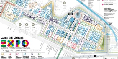 Mapa de milán expo