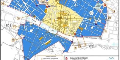Mapa de milán de la zona ztl